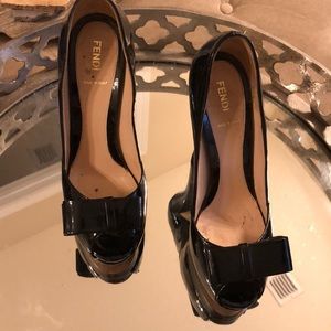Fendi patent leather heels